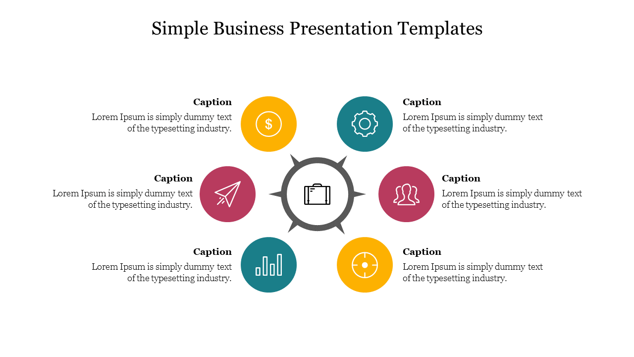 Customized Simple Business Presentation Templates Design